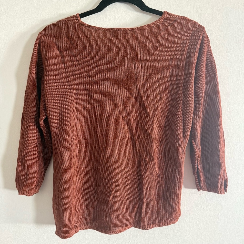 Rust Color Thick Knit Sweater - Picture 2 of 4